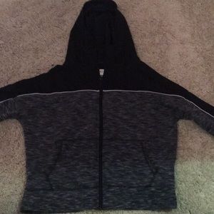 Black White and Gray zip up jacket